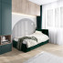 aranżacja z zielonym tapicerowanym łóżkiem Sorento 3X