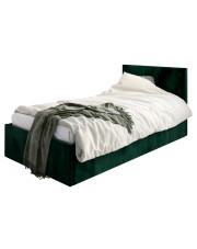 Zielone łóżko tapicerowane z zagłówkiem Sorento 3X - 3 rozmiary w sklepie Edinos.pl