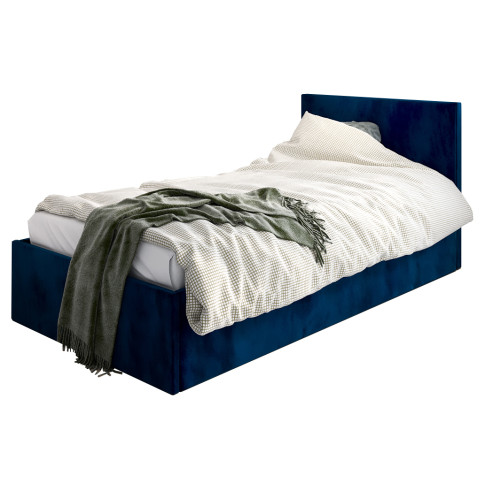 Granatowe łóżko z zagłówkiem Sorento 3X