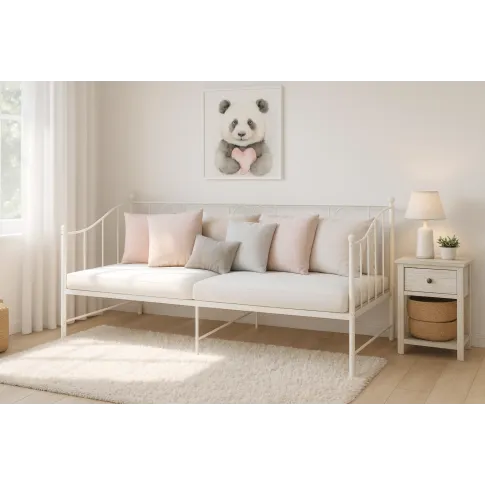 wizualizacja łóżka  Leoli białe