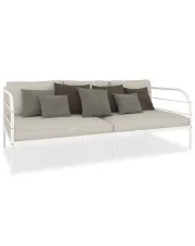 Białe metalowe łózko pojedyncze 90x200 cm - Lucpa w sklepie Edinos.pl
