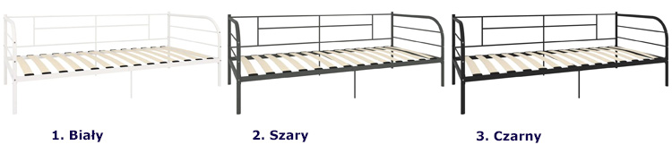 Kolory metalowego łóżka Erea