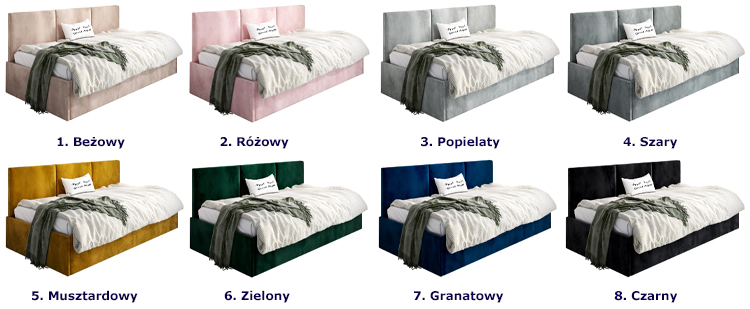 kolory łóżka sofy Sorento 4X