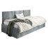 Szare tapicerowane łóżko z oparciem Sorento 4X - 3 rozmiary