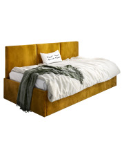 Musztardowe łóżko młodzieżowe Sorento 4X - 3 rozmiary w sklepie Edinos.pl