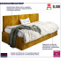 Tapicerowane musztardowe łóżko sofa Sorento 4X