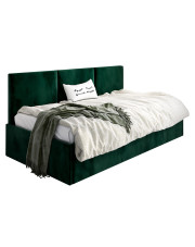 Zielone łóżko z wysokim oparciem Sorento 4X - 3 rozmiary w sklepie Edinos.pl
