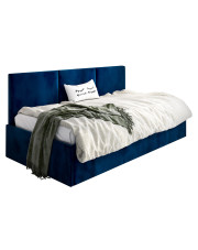 Granatowe łóżko tapicerowane Sorento 4X - 3 rozmiary w sklepie Edinos.pl