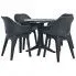 Zdjęcie produktu Zestaw mebli ogrodowych Wadin 4X - szary antracyt.