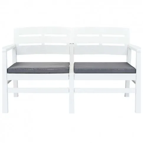 Fotografia Zestaw mebli ogrodowych Sopra - biały z kategorii Stoły, krzesła, ławki