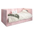 Różowe łóżko z wysokim oparciem Sorento 5X
