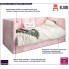 Tapicerowane różowe łóżko Sorento 5X