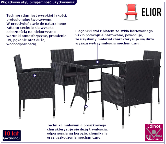 Zestaw mebli ogrodowych Ovio