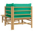 Krzesło Pattaya 3X z zielonymi poduszkami