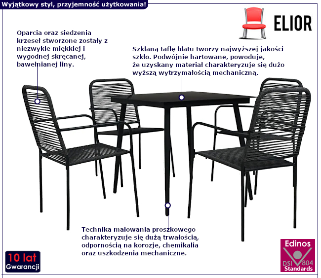 Zestaw mebli ogrodowych Nomas