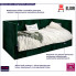 Tapicerowane zielone łóżko Sorento 5X