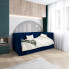 Granatowe łóżko z oparciem Sorento 5X
