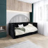 Czarne łóżko z oparciem Sorento 5X