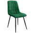 Nowoczesne pikowane krzesło butelkowa zieleń - Soniro 3X