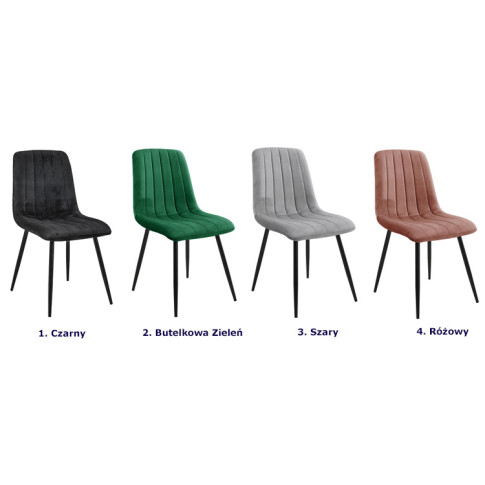 Kolory tapicerowanego krzesła Soniro 3X