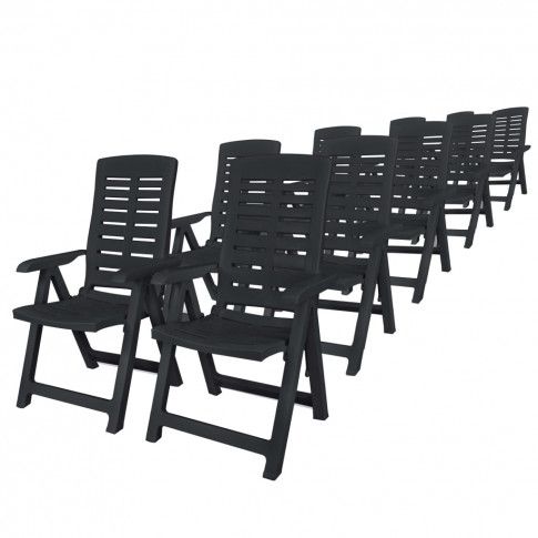 Fotografia Zestaw mebli ogrodowych Elexio 5X - szary z kategorii Stoły, krzesła, ławki