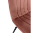 Welurowe różowe krzesło Soniro 3X