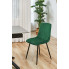 Prezentacja krzesła z kompletu Soniro 4X butelkowa zieleń