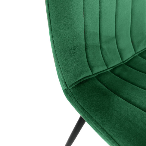 Tapicerowane krzesło Soniro kolor butelkowa zieleń (5)