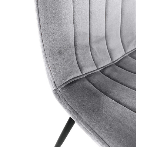 Welurowe szare krzesło Soniro 3X