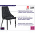 Tapicerowane krzesło Sageri 3X kolor czarny