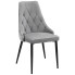 Szare tapicerowane krzesło - Sageri 3X