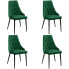 Komplet 4 krzeseł Sageri 4X kolor butelkowa zieleń