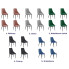 Kolory welorowego kompletu krzeseł Sageri 4X