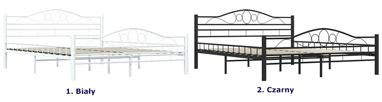 Dostępne kolory łózka Audun
