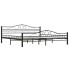 Czarne metalowe łóżko dwuosobowe 200x200 cm - Frelox