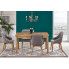 Szczegółowe zdjęcie nr 4 produktu Zielone tapicerowane krzesło drewniane - Altex 2X 