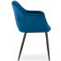 komplet 2 niebieskich krzeseł do salonu daris