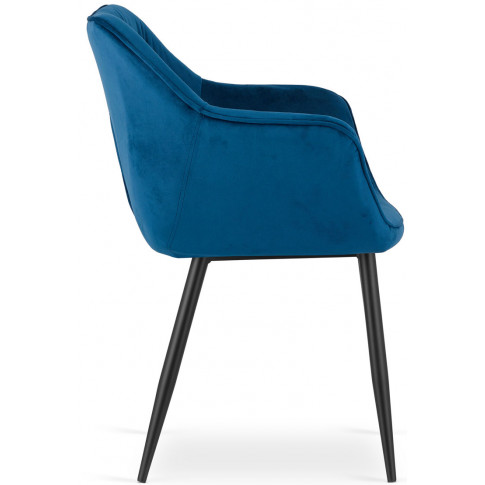 komplet 2 niebieskich krzeseł do salonu daris
