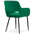 Ciemnozielone krzesło do salonu Rones