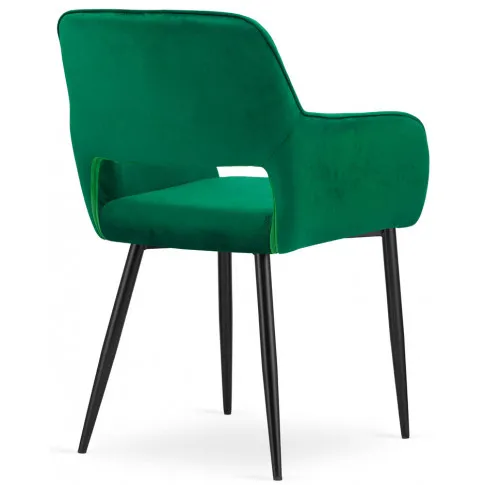 Ciemnozielone krzesło do salonu Rones