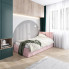 aranżacja z różowym tapicerowanym łóżkiem Casini 3X