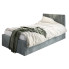 Szare tapicerowane łóżko z zagłówkiem Casini 3X - 3 rozmiary