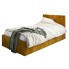 Musztardowe łóżko tapicerowane Casini 3X - 3 rozmiary