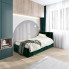 aranżacja z zielonym tapicerowanym łóżkiem Casini 3X