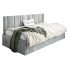 Popielate łóżko leżanka z oparciem Casini 4X - 3 rozmiary