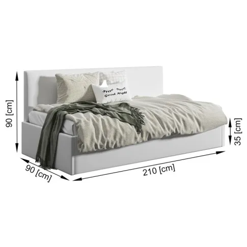 wymiary łóżka 80x200 Casini 4X