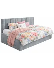 Szare tapicerowane łóżko młodzieżowe Meraje 4X - 4 rozmiary w sklepie Edinos.pl