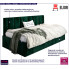 Tapicerowane zielone łóżko sofa Casini 4X