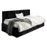 Czarne tapicerowane łóżko leżanka Casini 4X - 3 rozmiary
