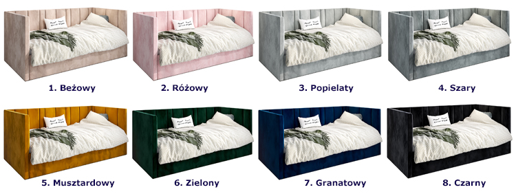 kolory łóżka Meraje 5X